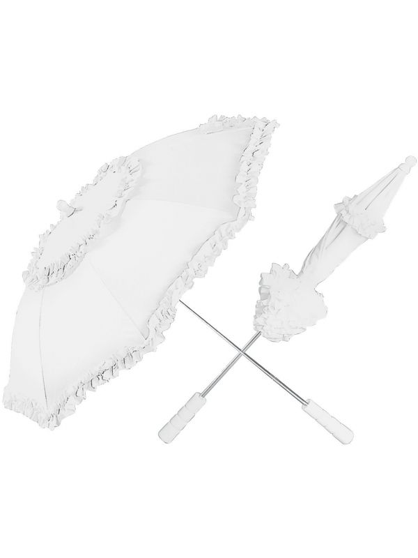 Witte klassieke paraplu