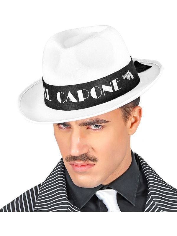 Witte maffia hoed Al Capone