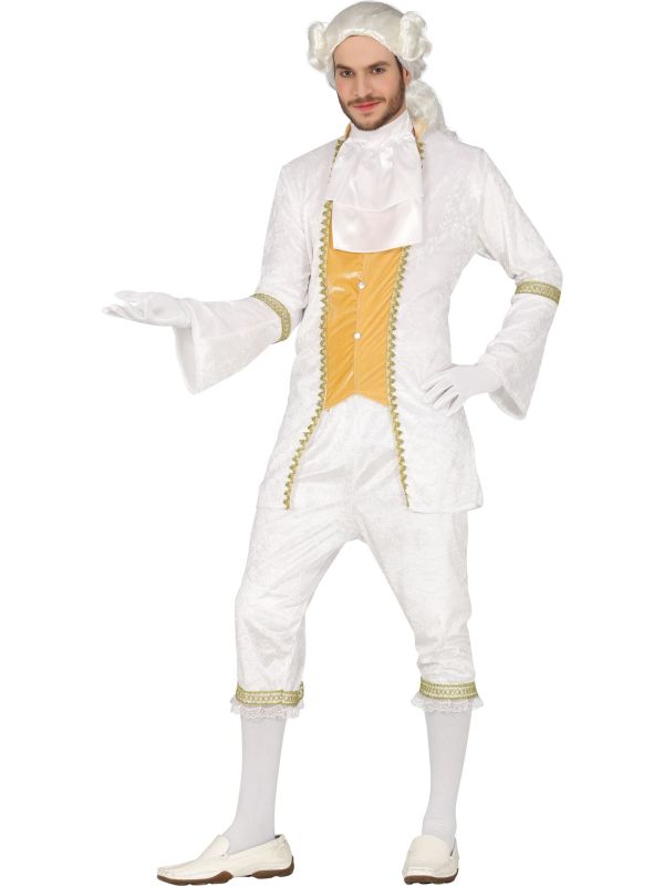 Witte markies kostuum heren main product photo