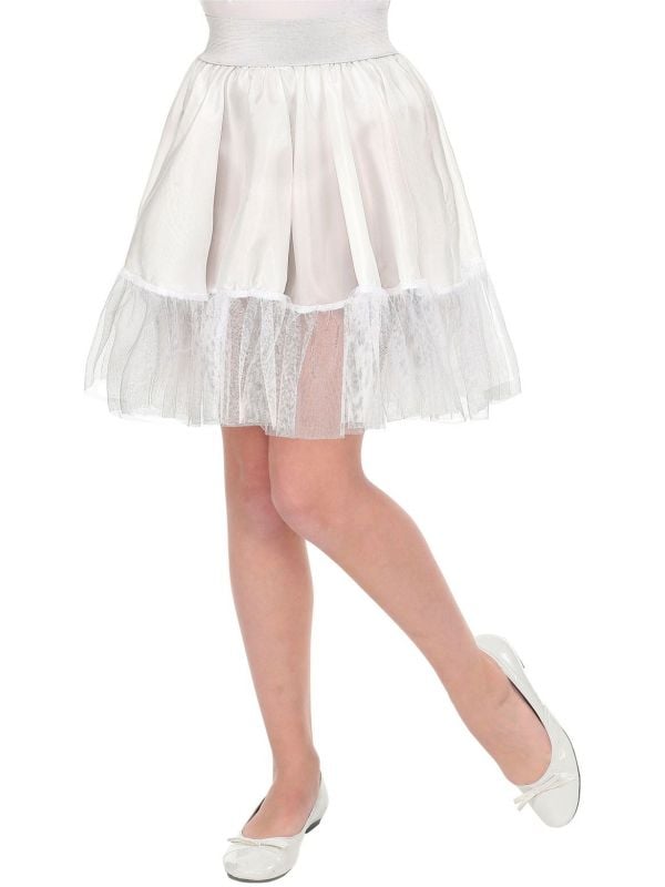 Witte petticoat rok meisjes