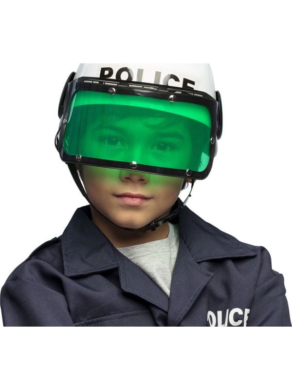 Witte politiehelm kinderen