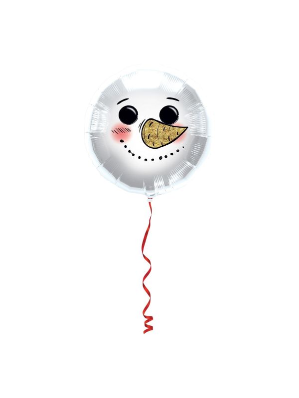 Witte sneeuwpop folieballon main product photo
