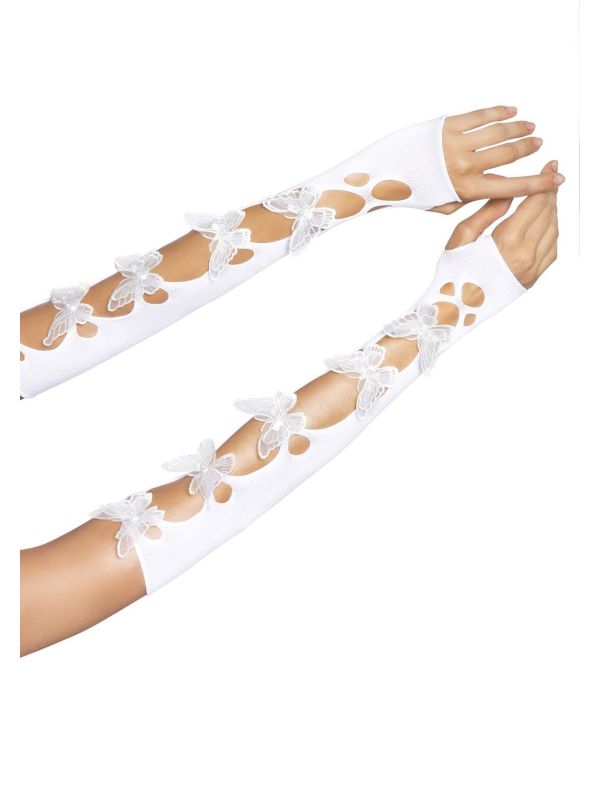 Witte vlinder Armwarmers dames main product photo