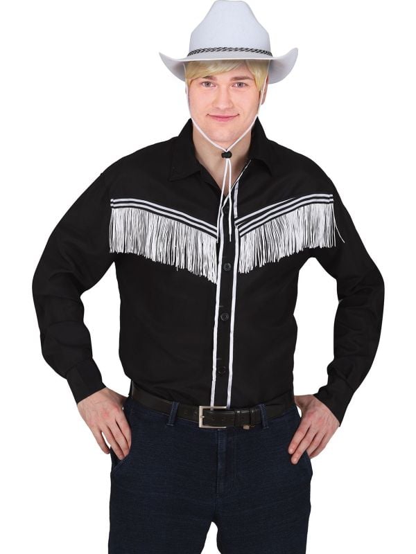 Witte western cowboy hoed