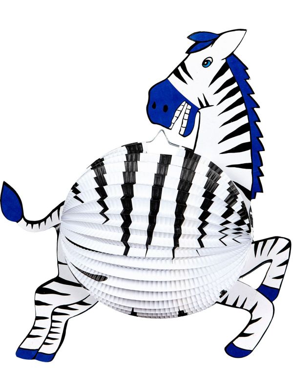 Witte zebra lampion