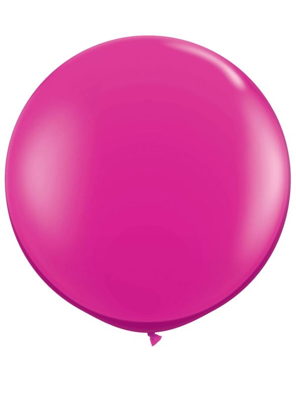 XL ballon magenta roze 90cm