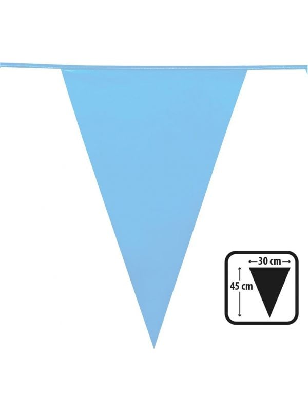 XL vlaggenlijn babyblauw