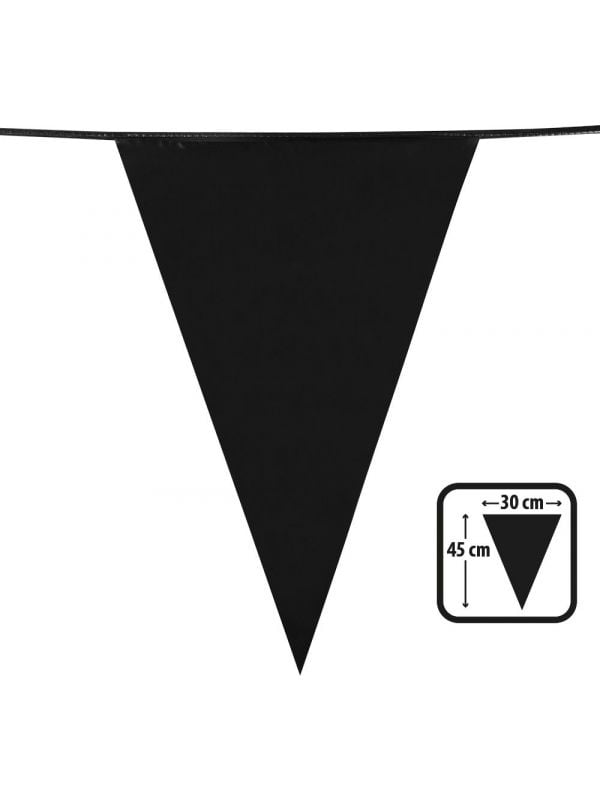 XL vlaggenlijn zwart