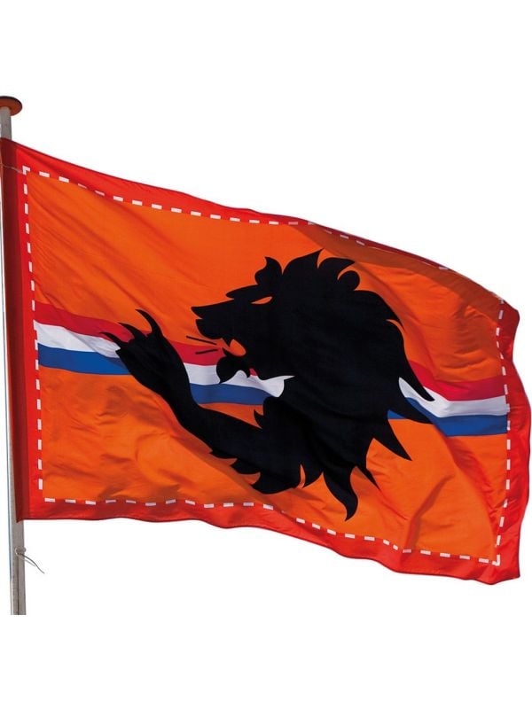 XXL Nederland vlag met leeuw