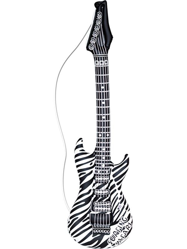 Zebra print gitaar opblaasbaar