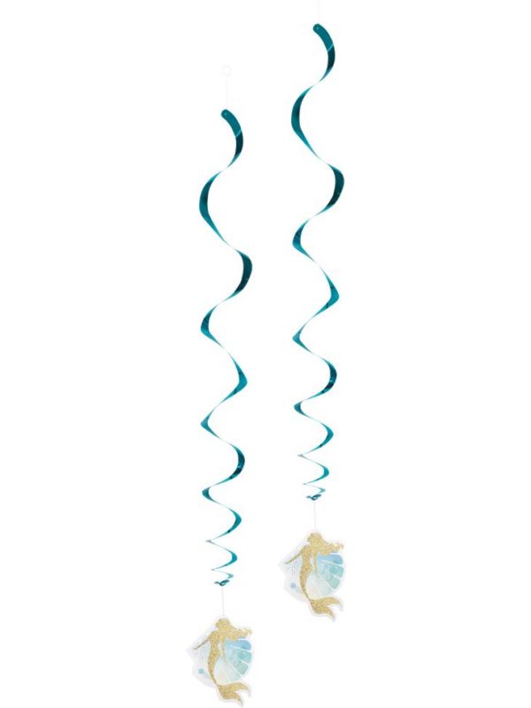 Zeemeermin decoratie swirl hangers