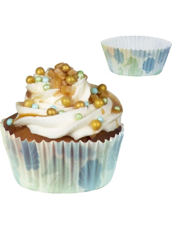 Zeemeermin thema cupcake vormpjes 50x