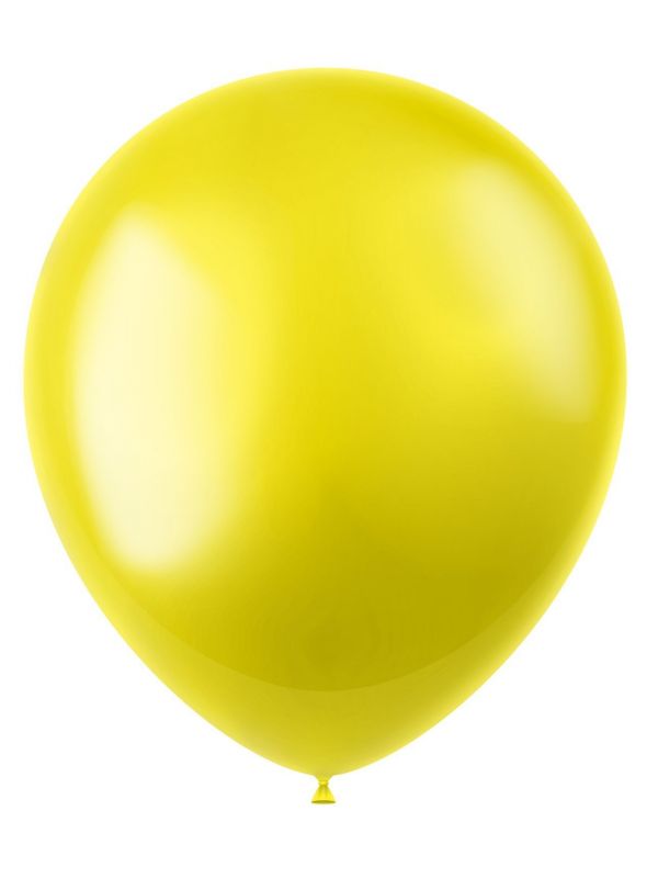 Zesty gele metallic ballonnen 50 stuks