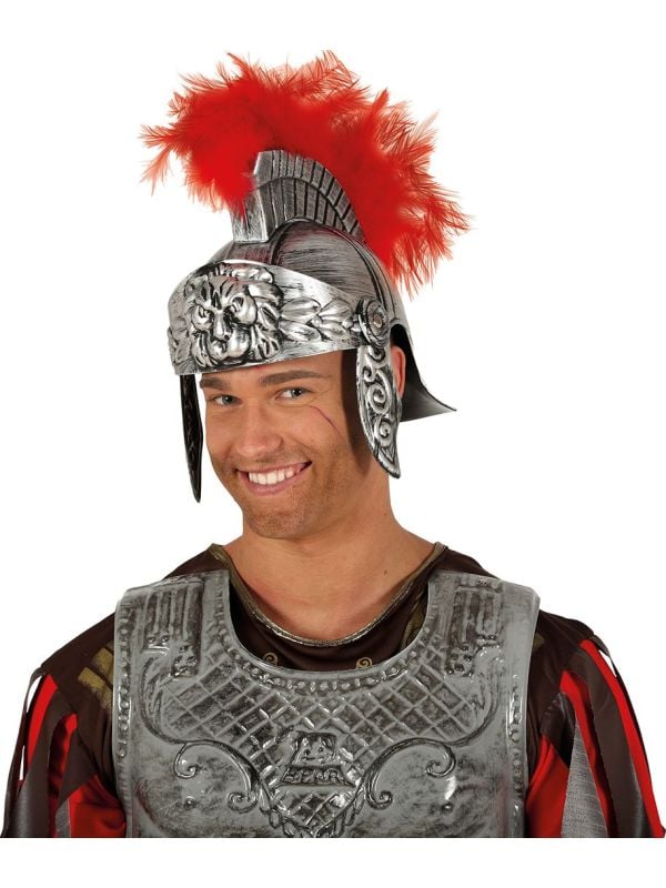 Zilveren romeinse soldaat helm