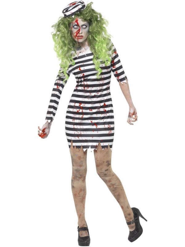 Zombie boef kostuum vrouw