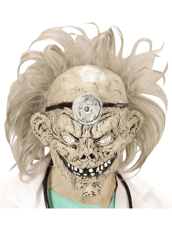 Zombie dokter masker met haar