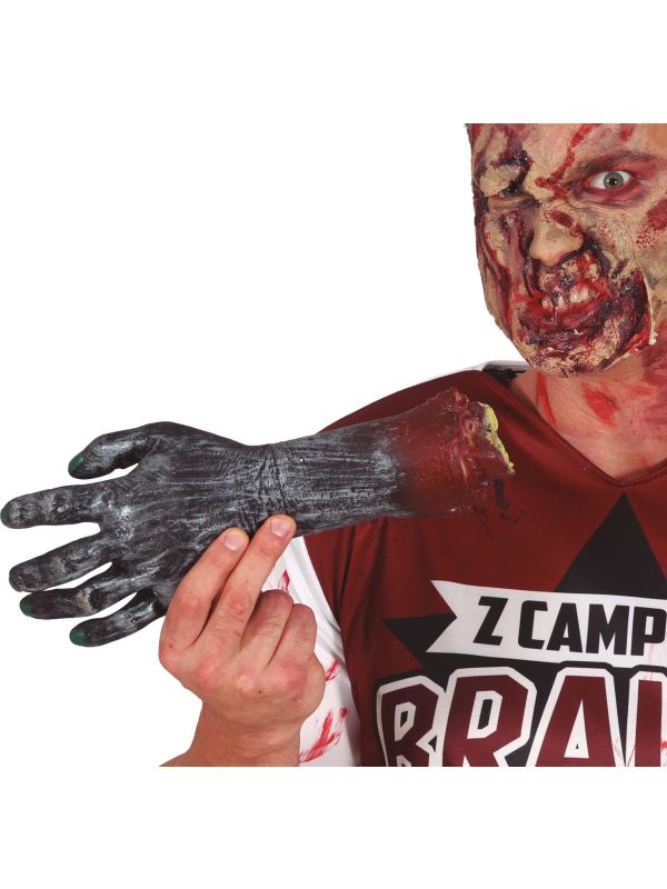 Zombie hand zwart 30 cm halloween main product photo