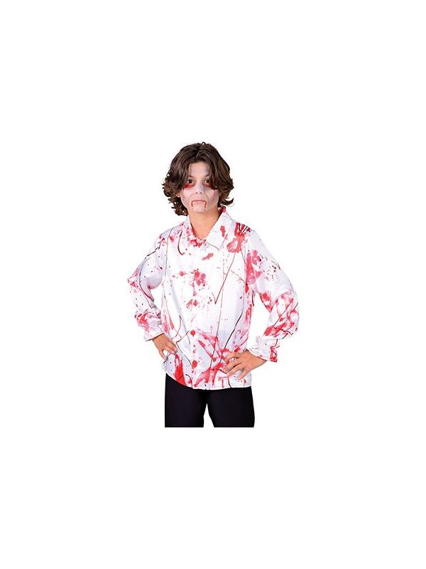 Zombie hemd bebloed jongens main product photo