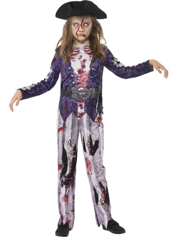 Zombie Piraat Pakje Kinderen Blauw main product photo