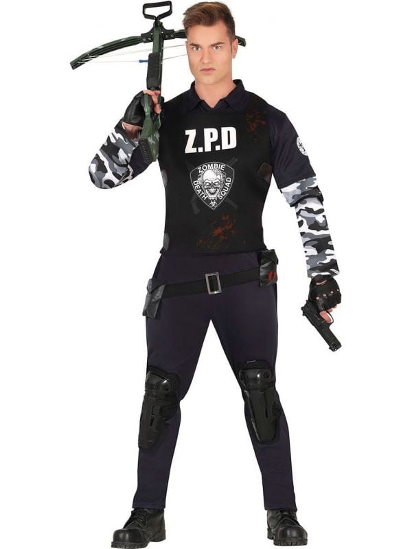 Zombie politie death squad outfit heren