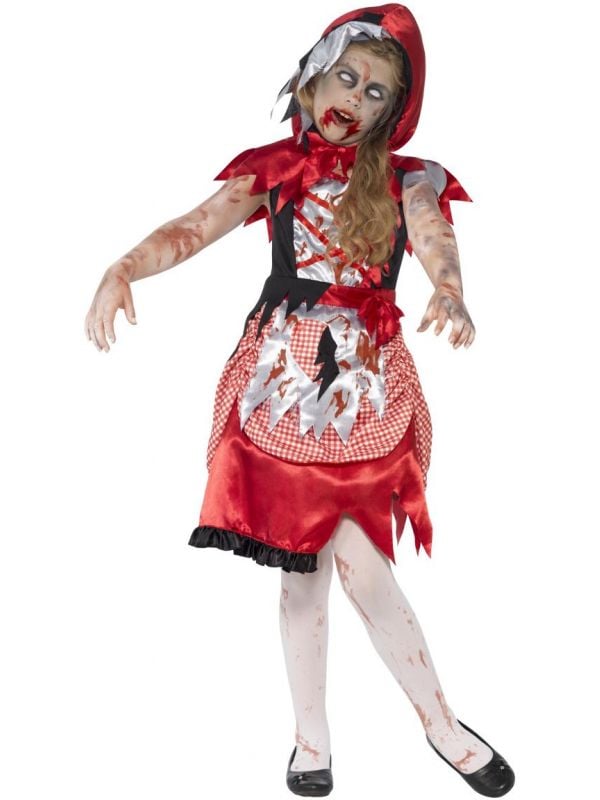Zombie roodkapje outfit meisjes