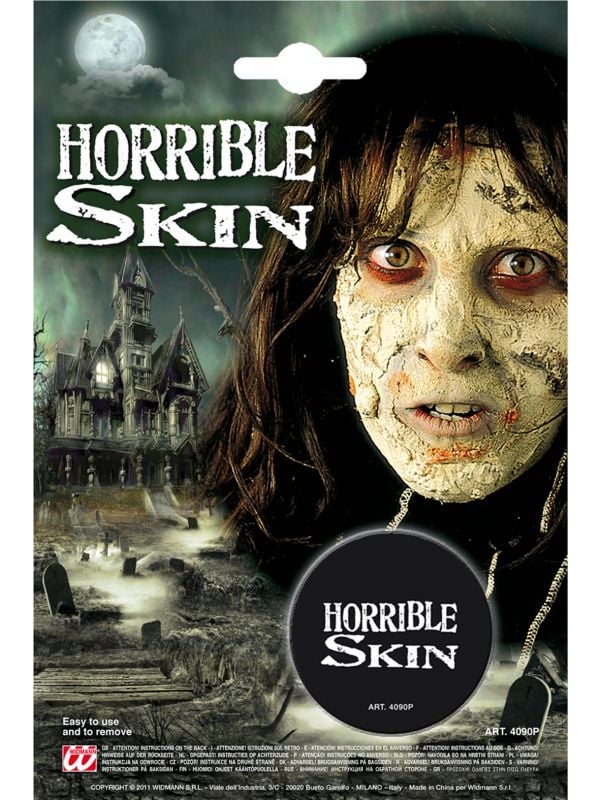 Zombie schmink horror huid