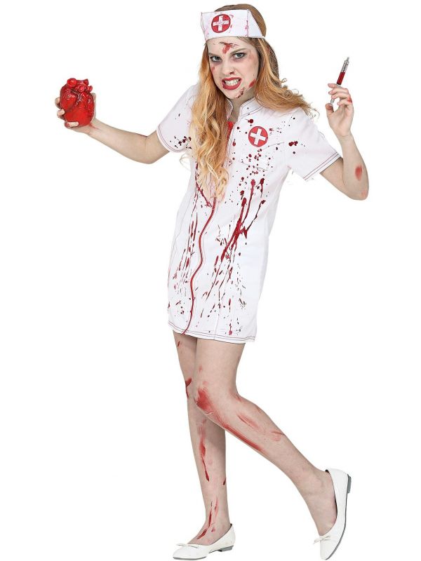 Zombie verpleegster outfit meisjes