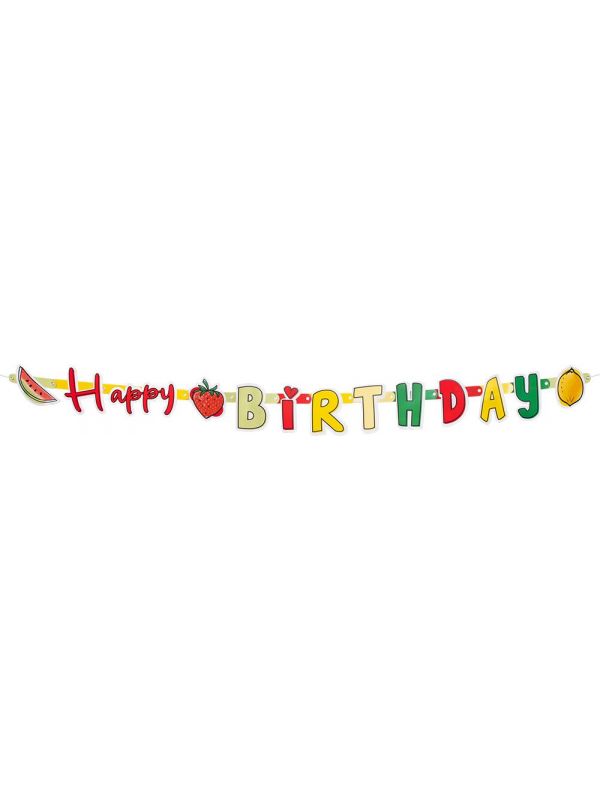 Zomerfruit happy Birthday letterslinger