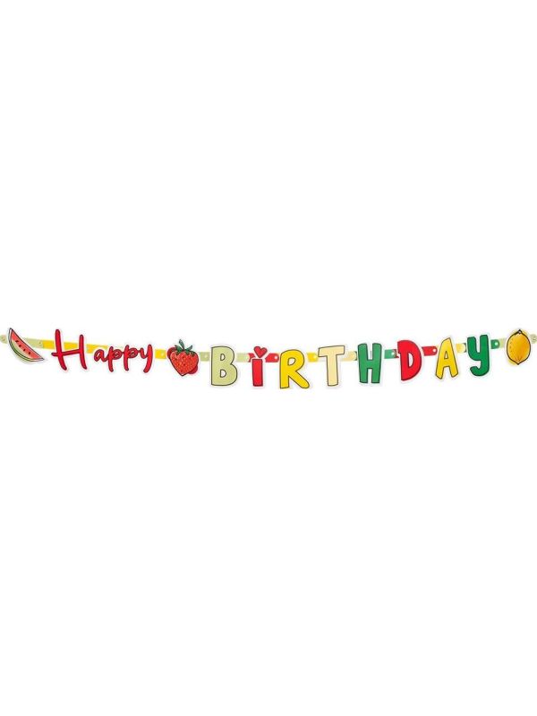 Zomerfruit happy Birthday letterslinger