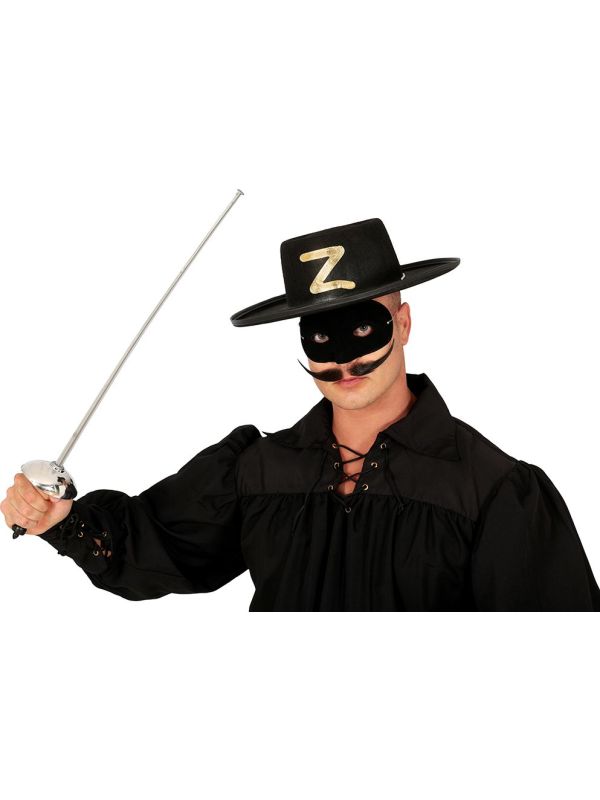 Zorro masker en zwaard set