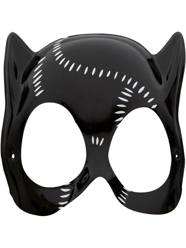 Zwart catwoman masker