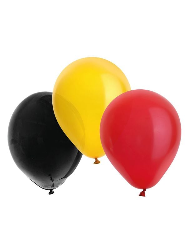 Zwart Geel Rood ballonnen set België
