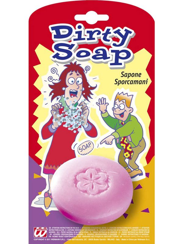 Zwart kleurend fop zeep main product photo