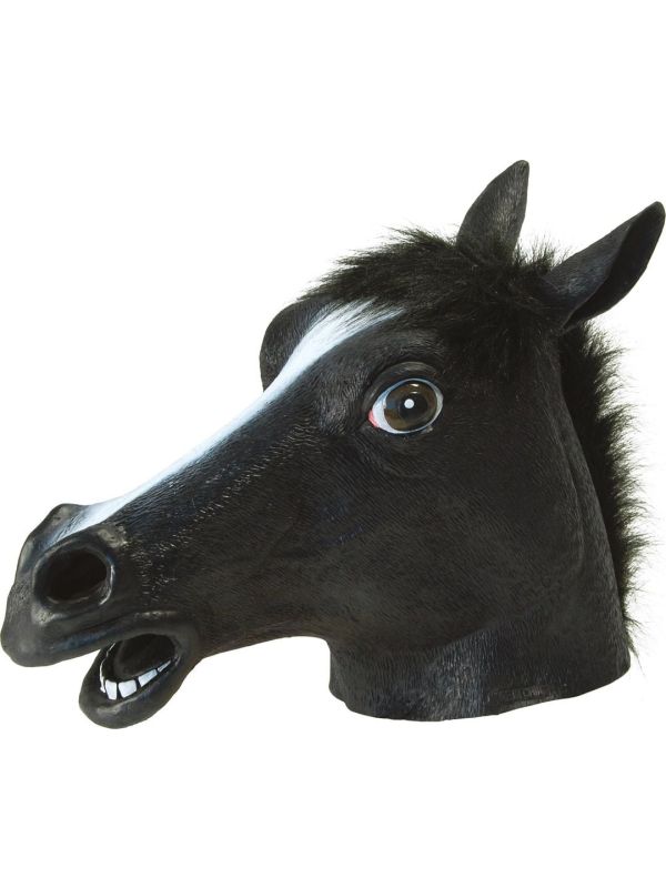 Zwart paardenmasker main product photo