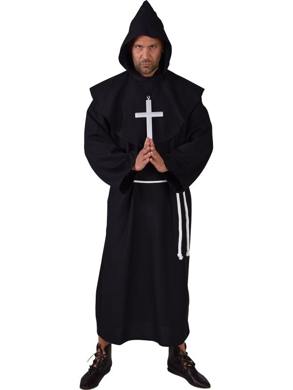 Zwart pater outfit man main product photo
