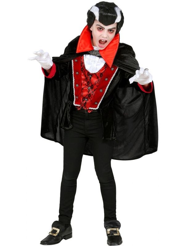 Zwart vampier kostuum kind