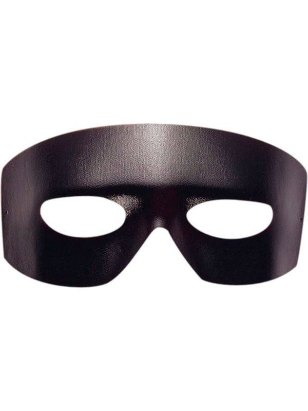Zwart zorro oogmasker