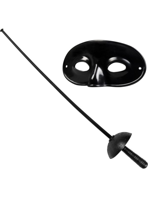 Zwarte bandiet accessoire set main product photo