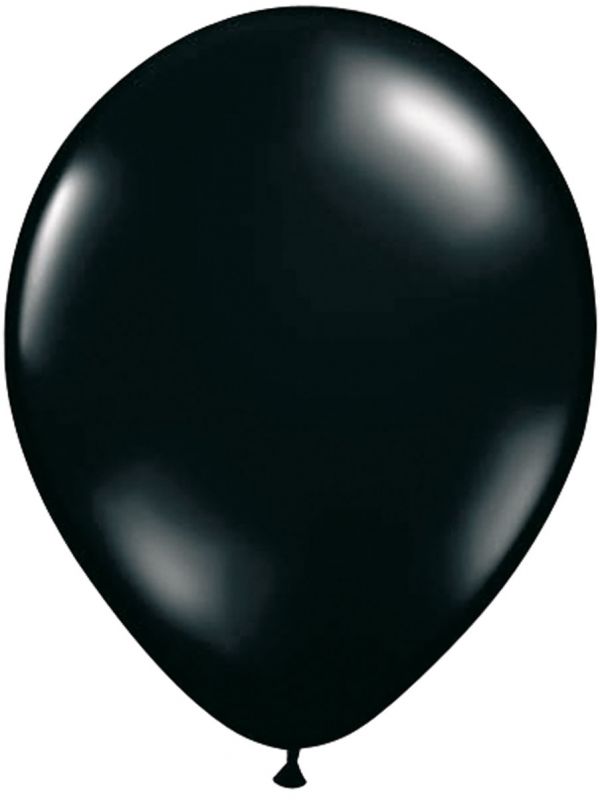 Zwarte basic ballonnen 50 stuks 30cm