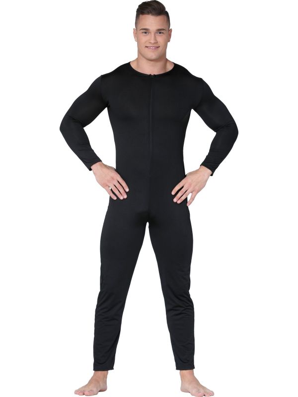 Zwarte basis bodysuit heren one size main product photo