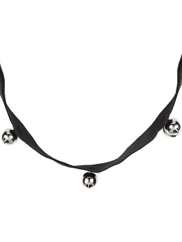 Zwarte choker met belletjes