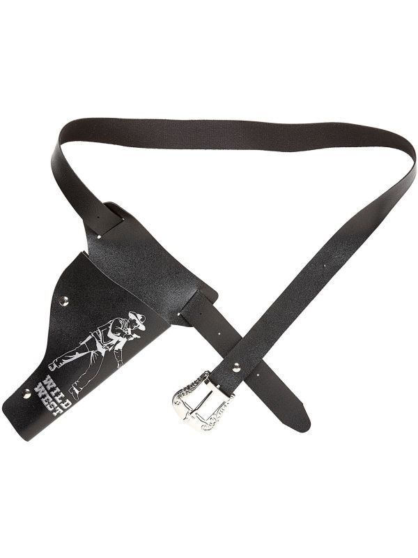 Zwarte cowboy holster