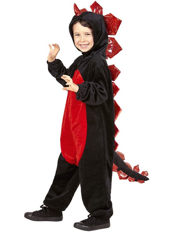 Zwarte draken kostuum kind