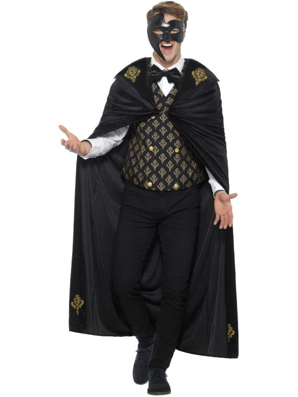Zwarte fantoom heren outfit main product photo