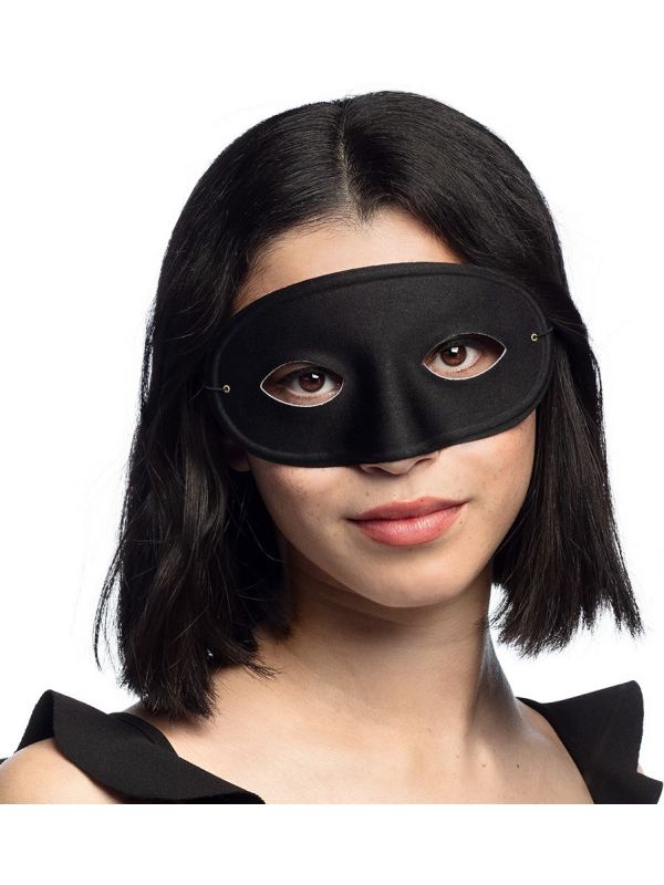 Zwarte gemaskerd bal oogmasker