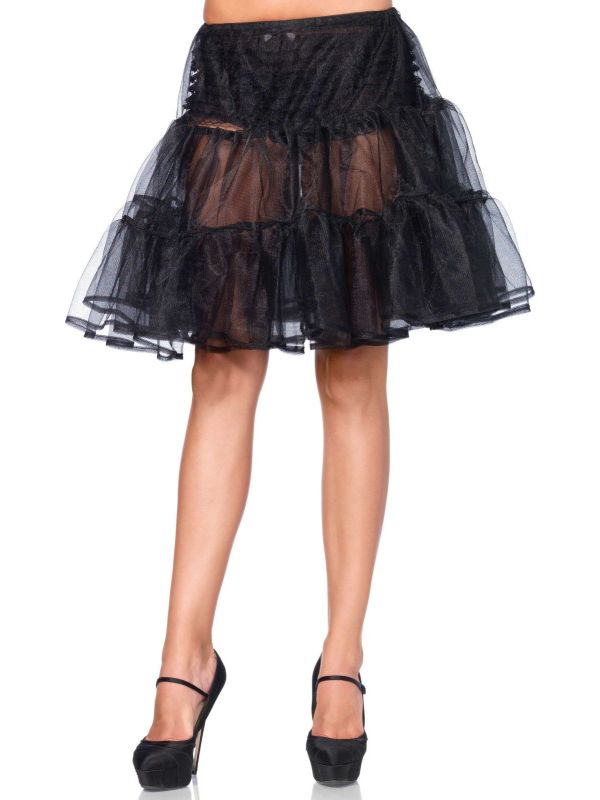 Zwarte glimmende petticoat main product photo