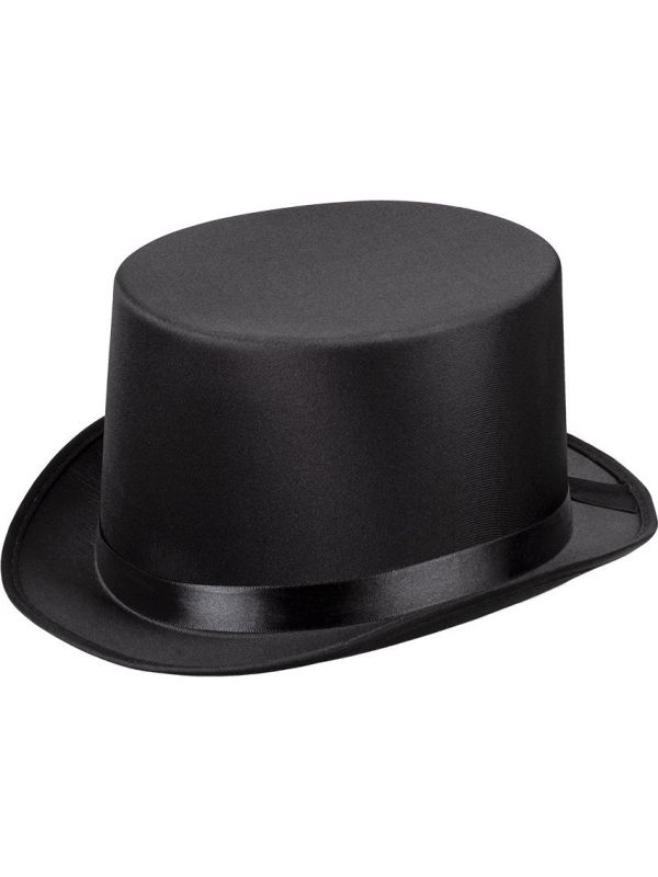 Zwarte hoge hoed gala