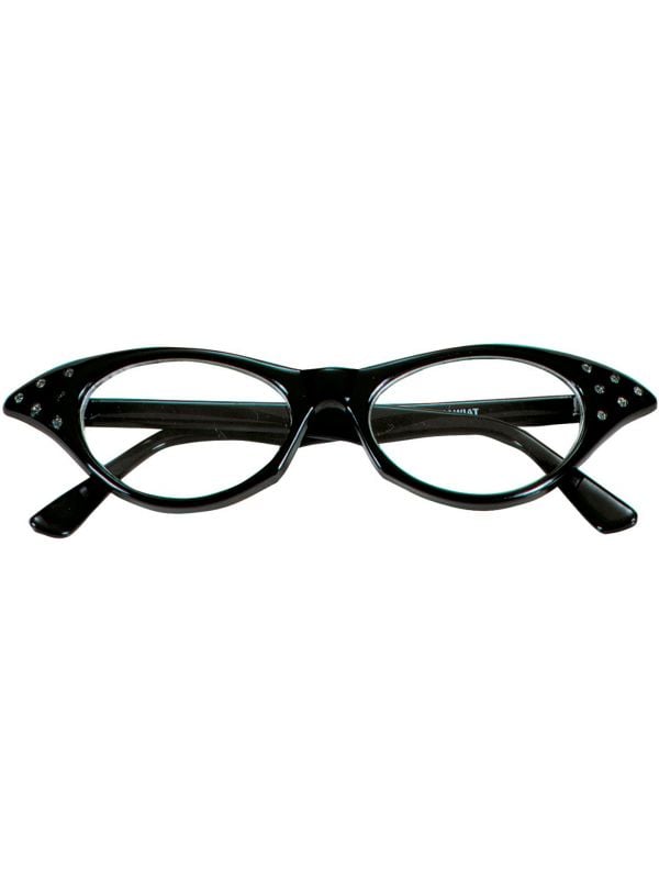 Zwarte jaren 50 bril