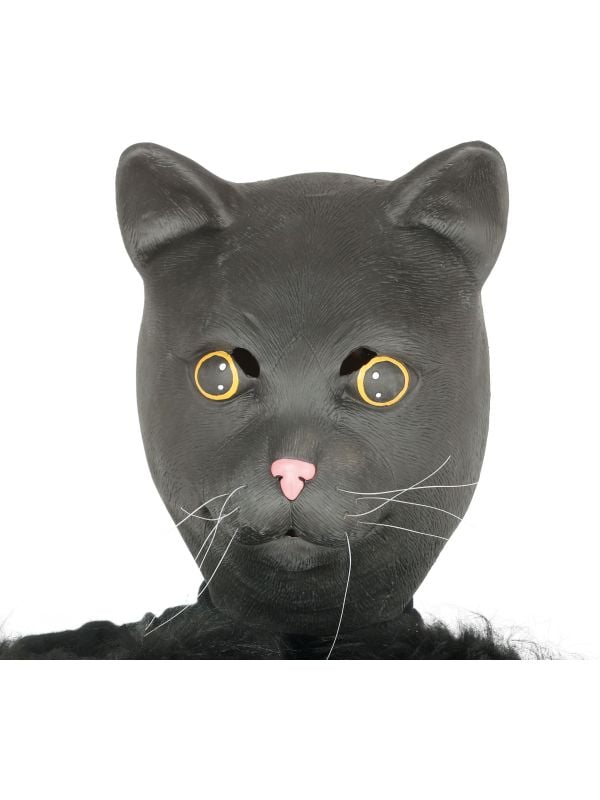 Zwarte kat masker