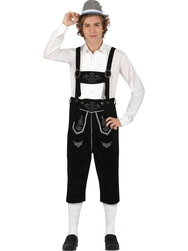 Zwarte lederhosen Oktoberest